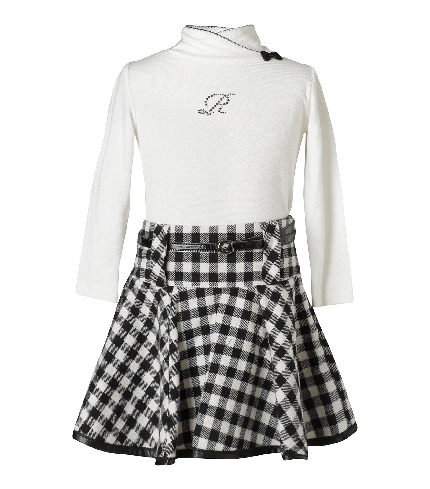 Set Cuadros Blusa y Falda