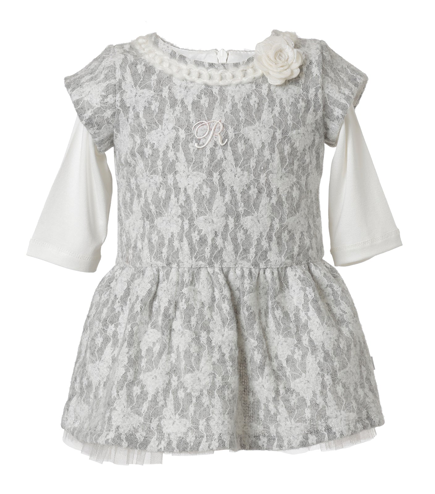 Vestido Encaje Gris Infant
