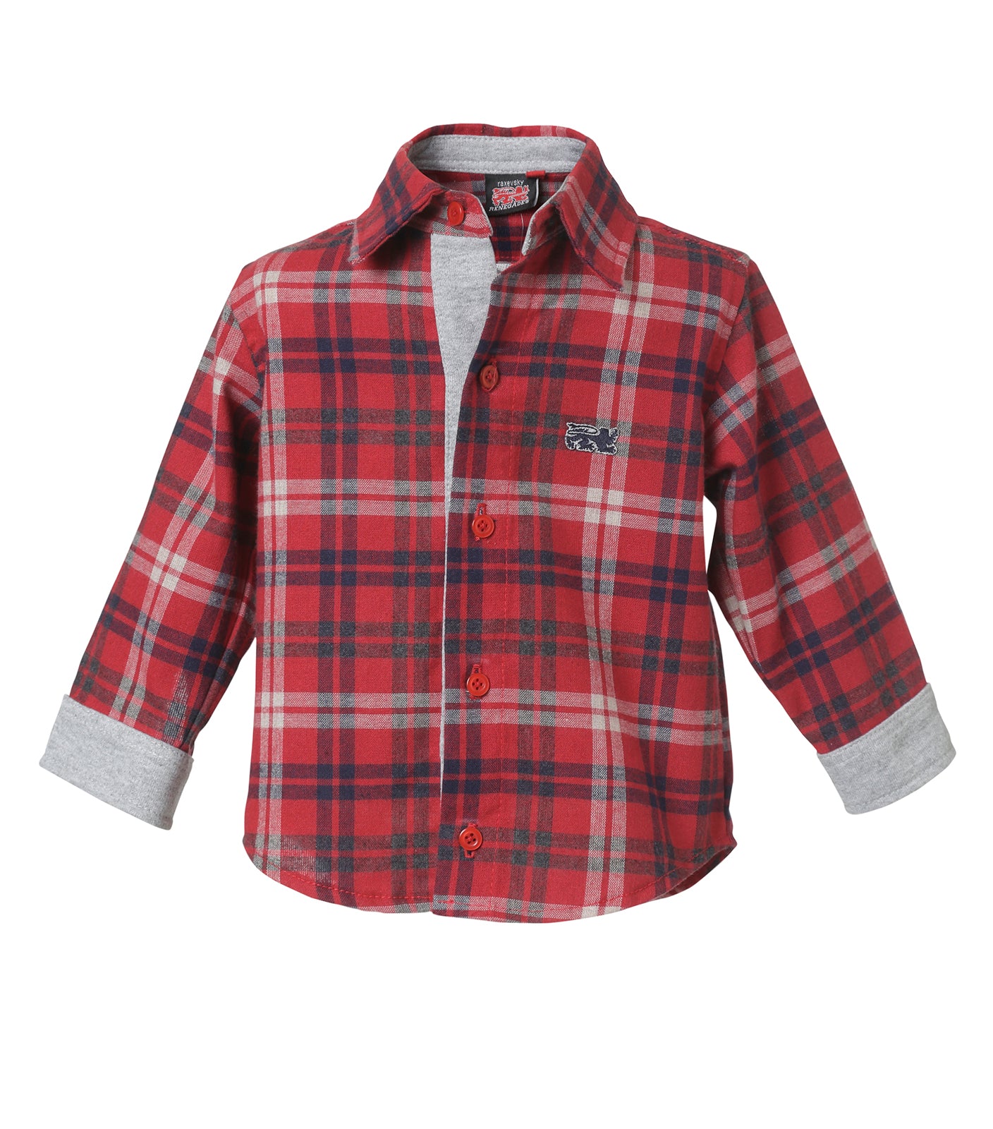 Camisa de Franela Roja para Bebé