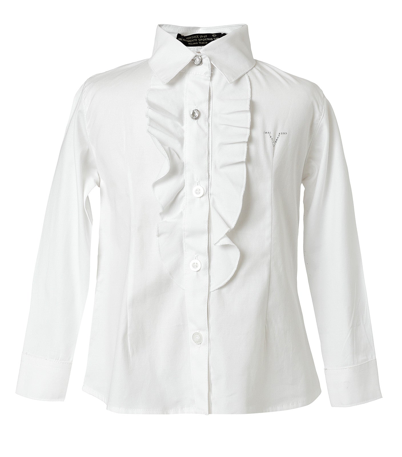Camisa Blanca de Volantes V19.69