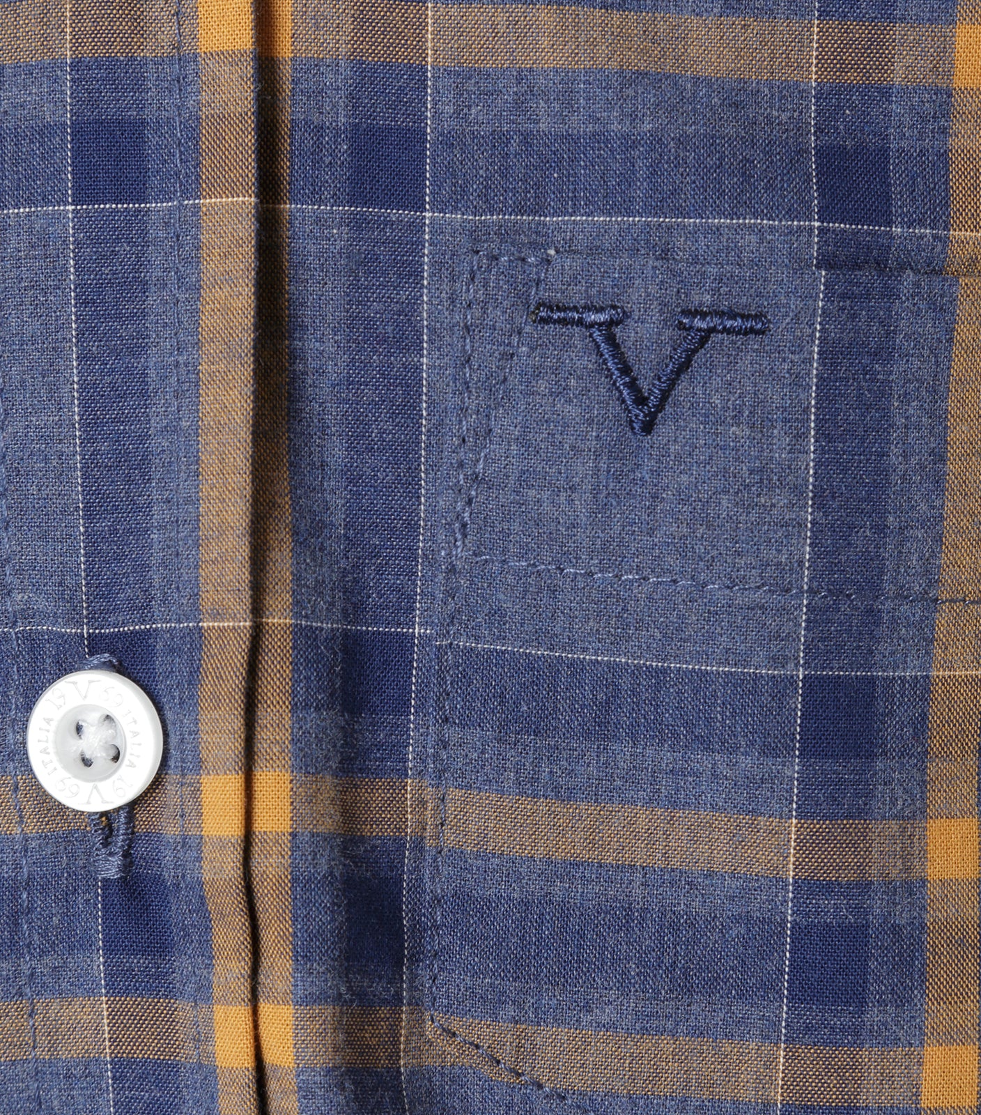 Camisa Cuadros Azules y Amarillos