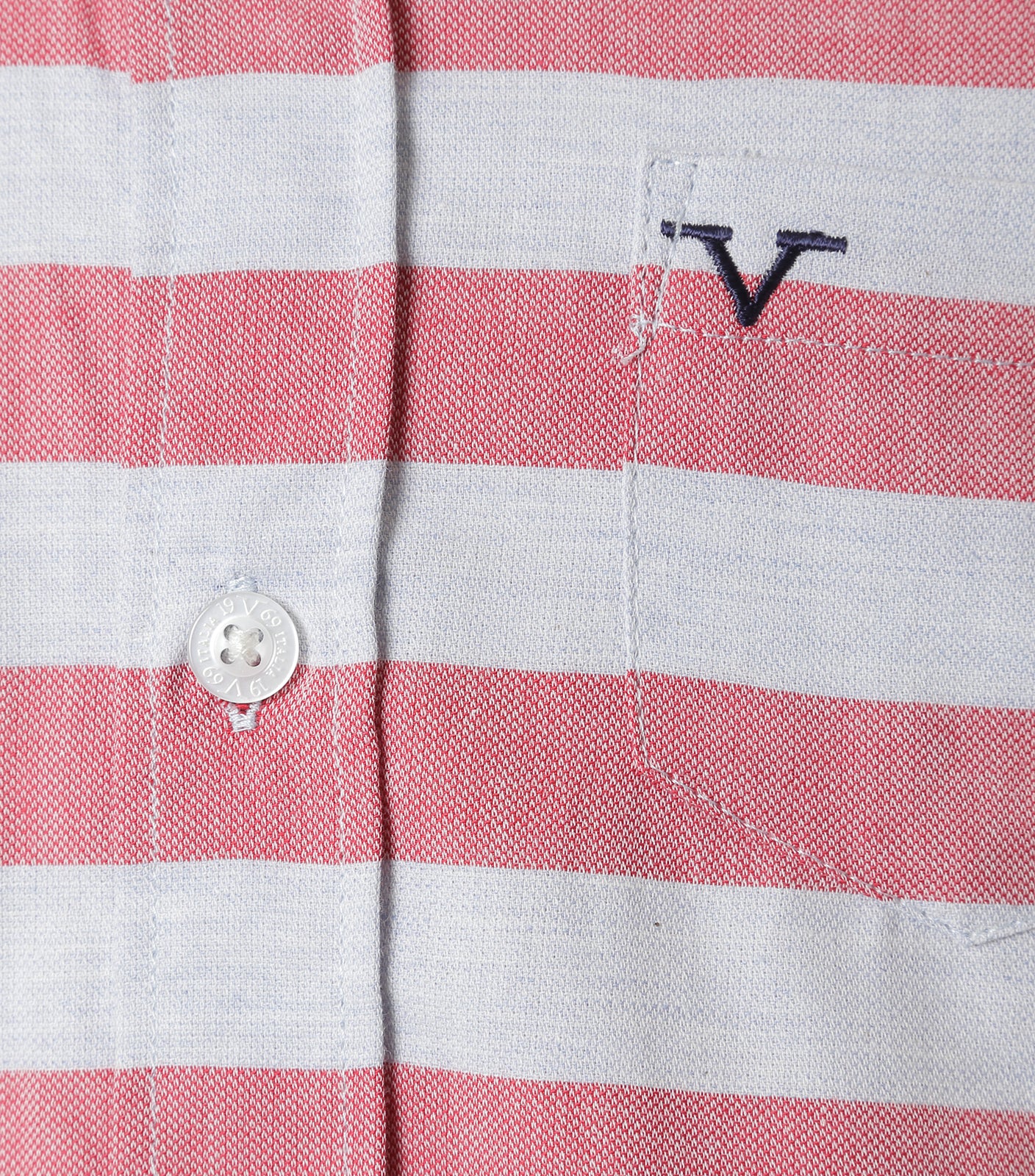 Camisa Rayas Rojas y Azules Versace