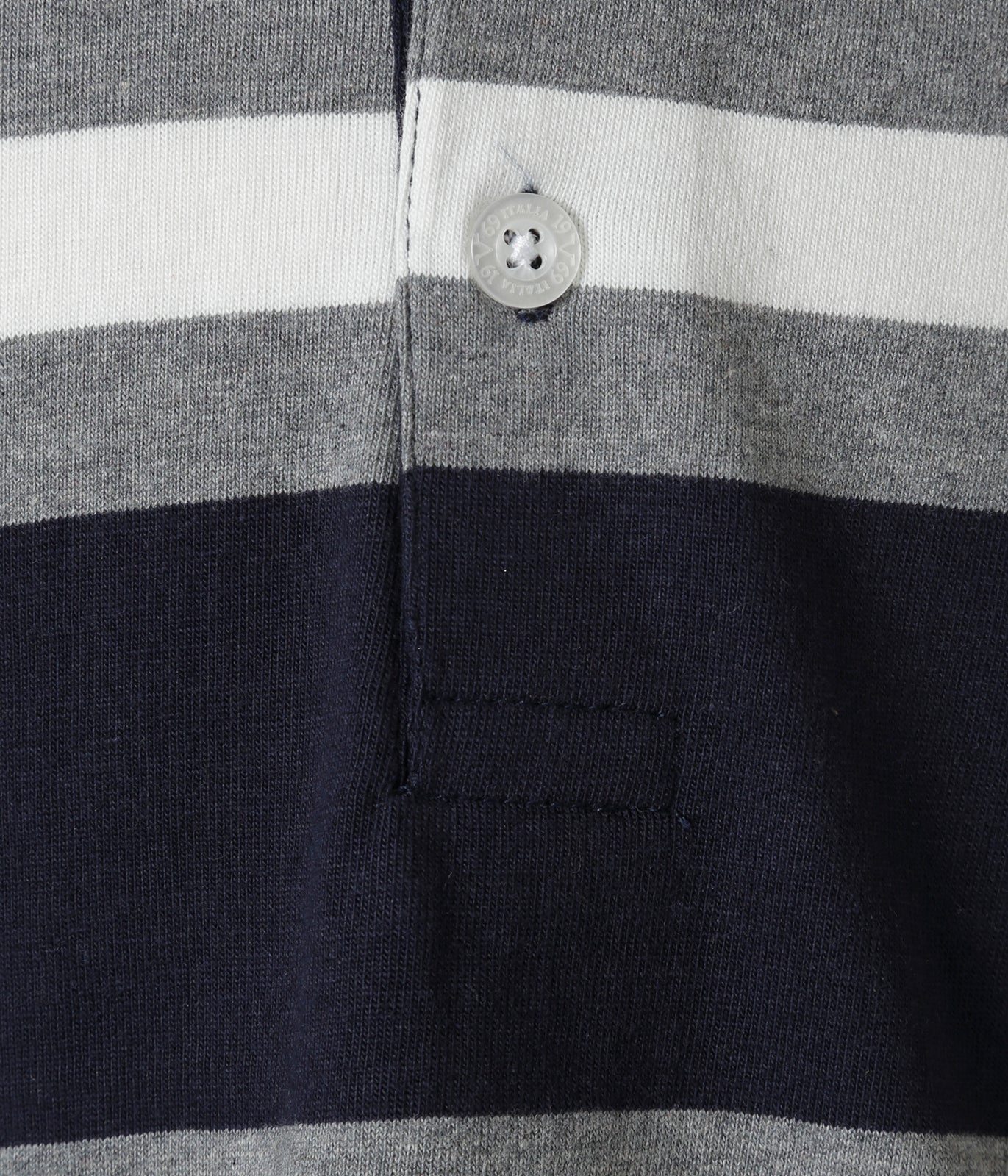 Polo Rayas Azules Manga Larga