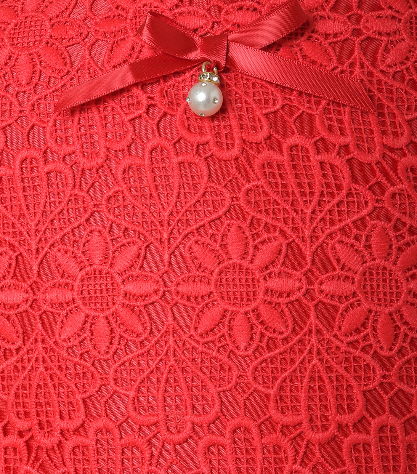 Vestido Encaje Rojo