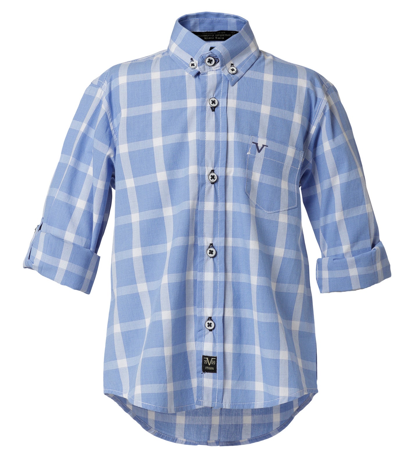 Camisa Cuadros Azul Infant V19.69