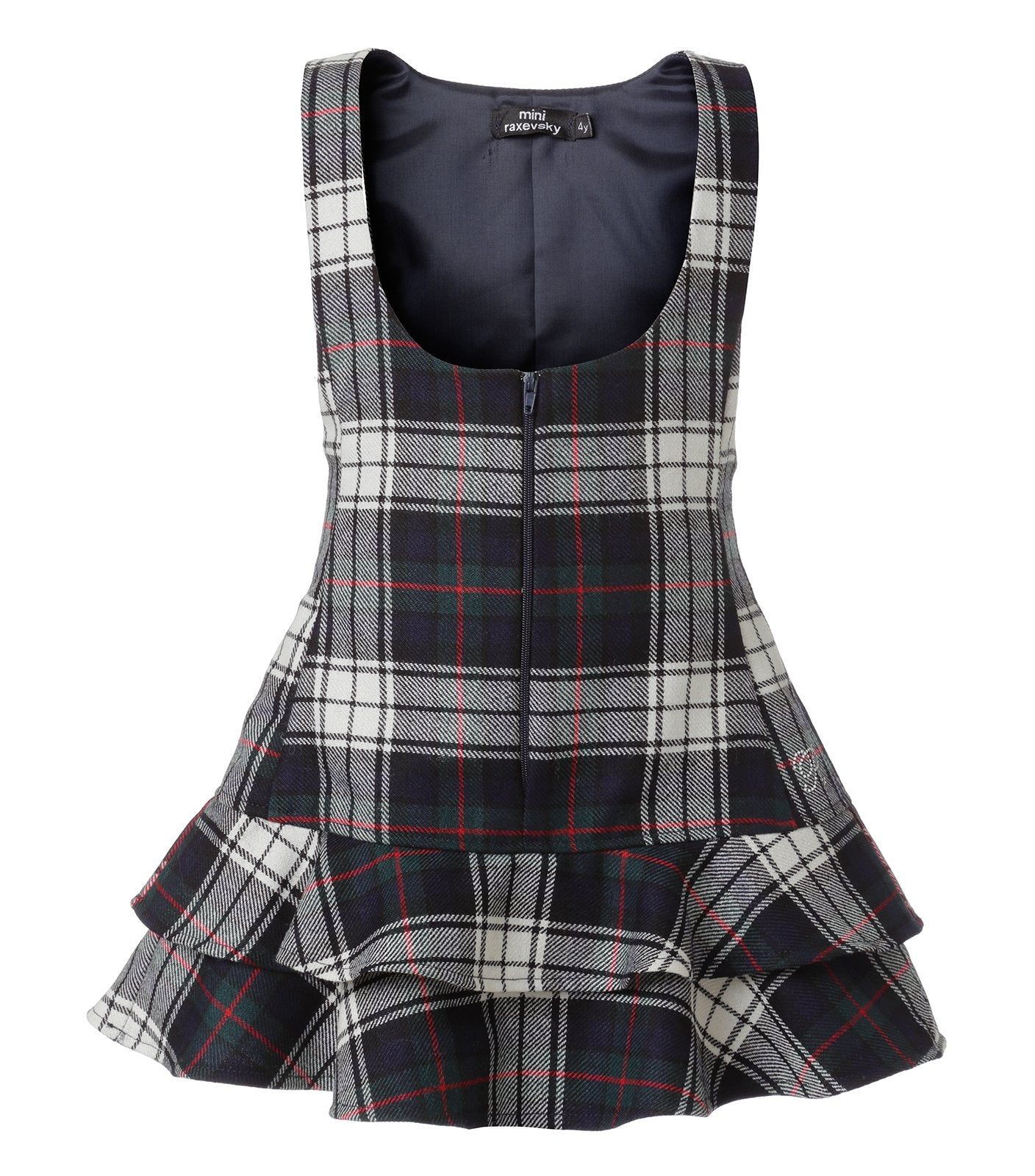 Vestido Cuadros Azul