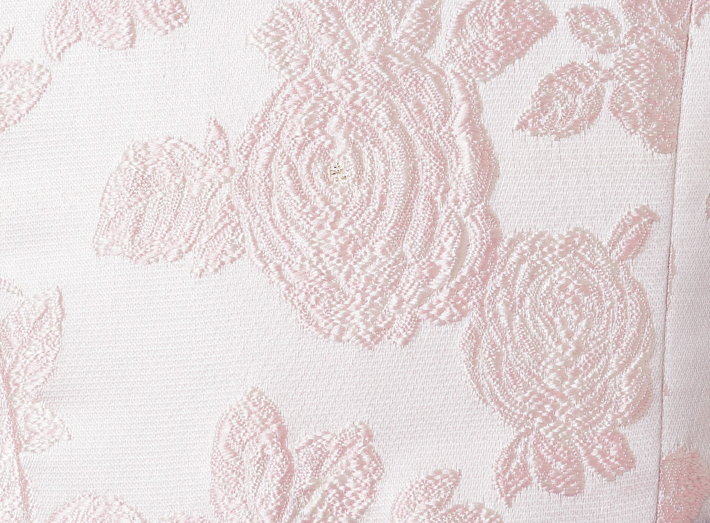 Vestido Tul y Jacquard Floral Rosa