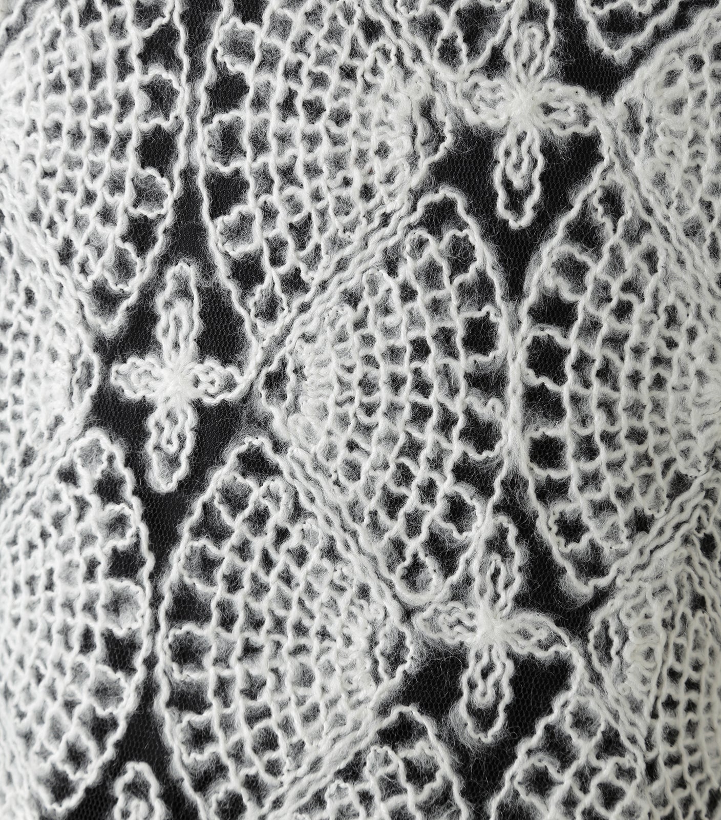 Vestido con Detalle de Punto Gris