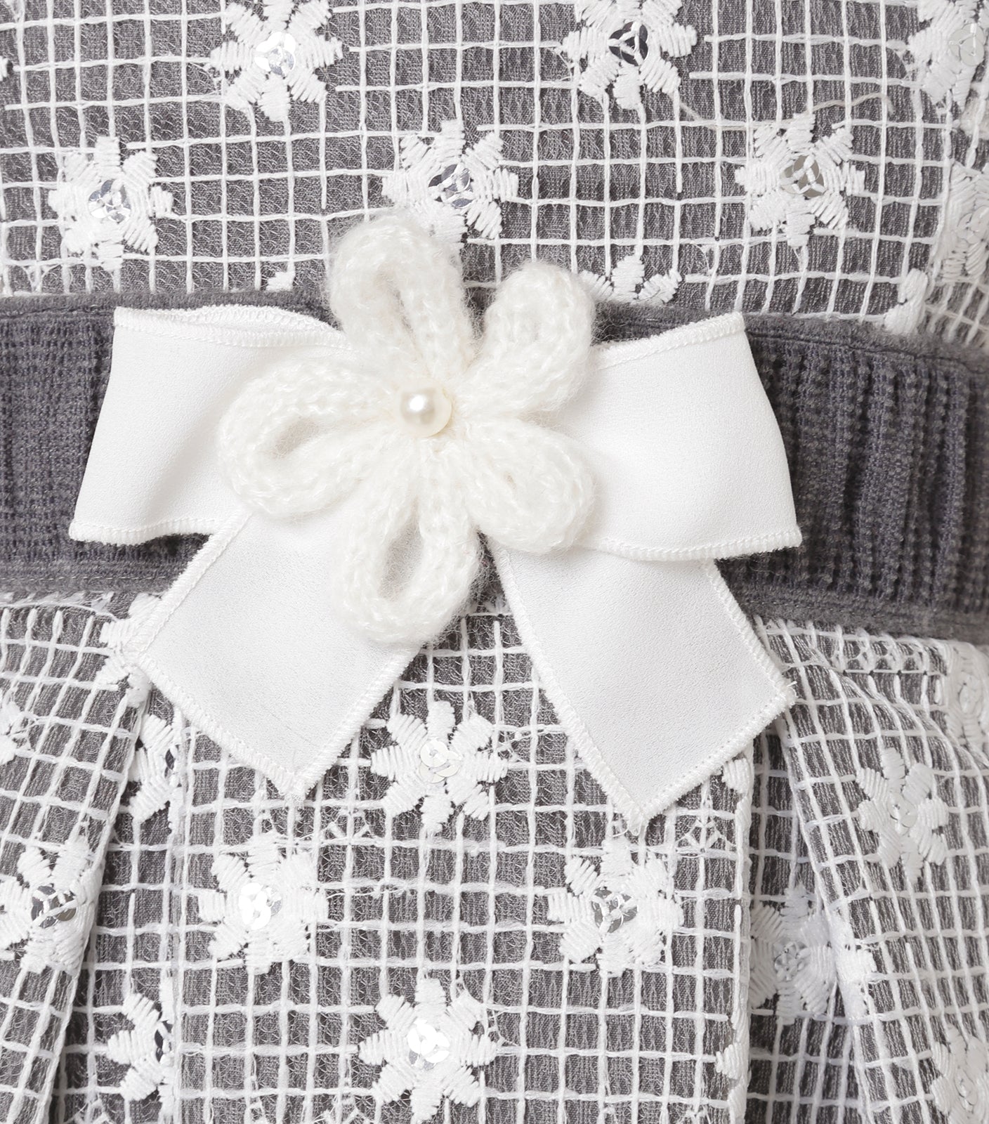 Vestido Gris Lentejuelas