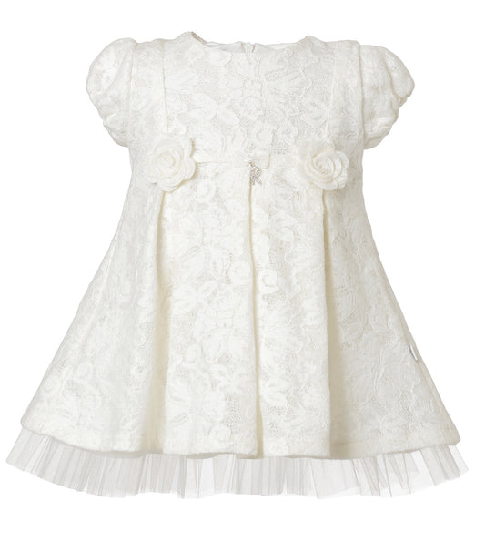 Vestido Encaje Blanco Tul