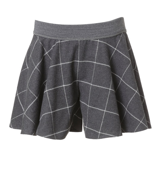 Short Cuadros Gris