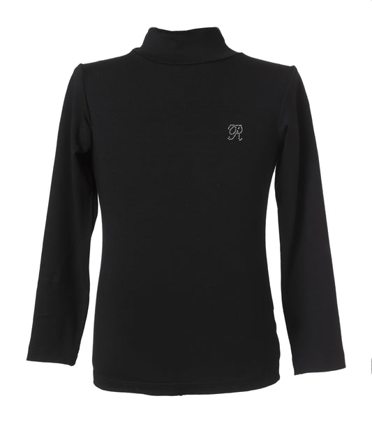 Blusa Negra Cuello Alto