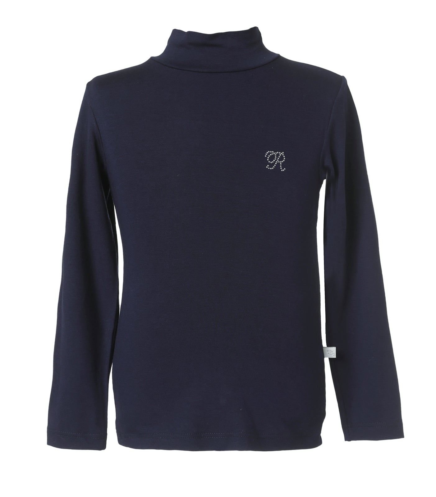 Blusa Cuello Alto Azul