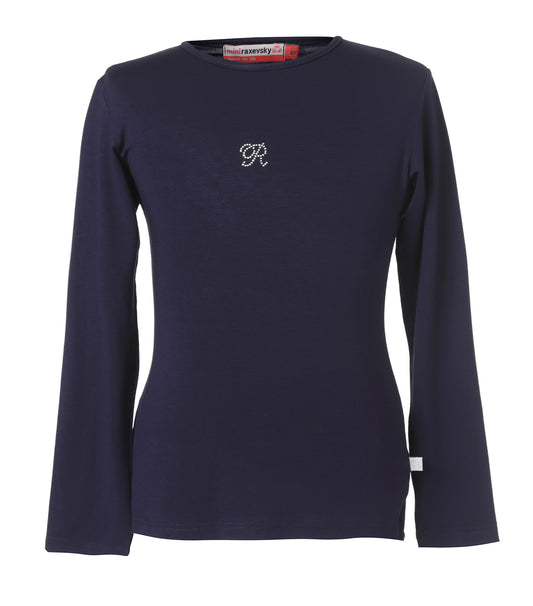 Blusa Cuello Redondo Azul