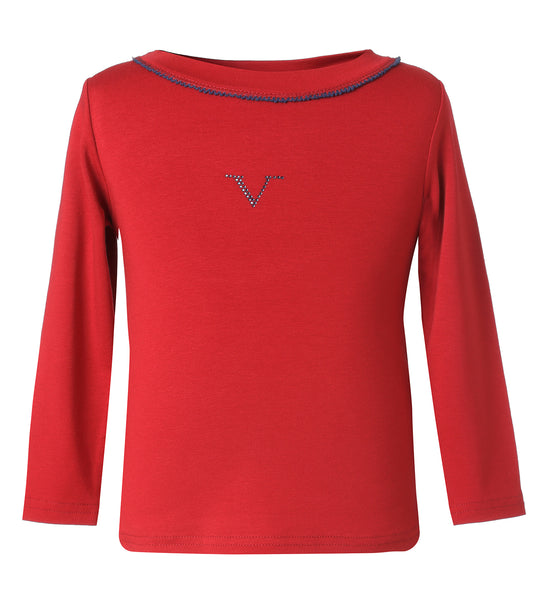 Blusa Roja Manga Larga
