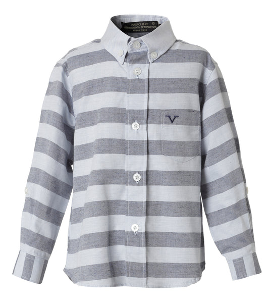 Camisa Versace Rayas Azules