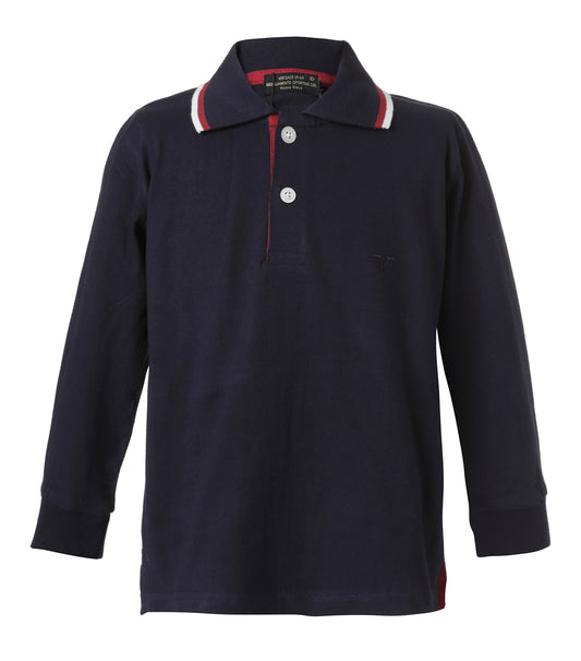 Polo Azul Navy Manga Larga