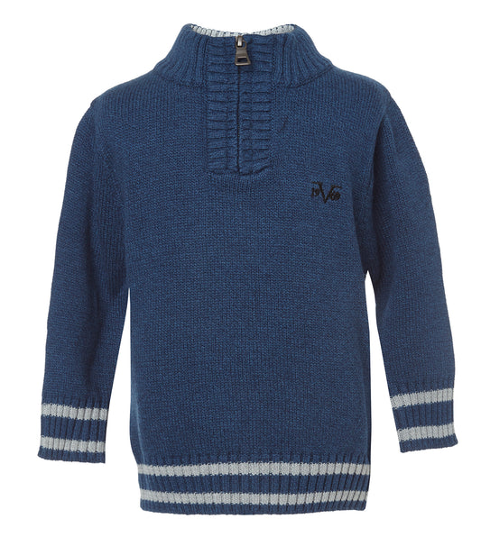 Pullover Azul con Cierre