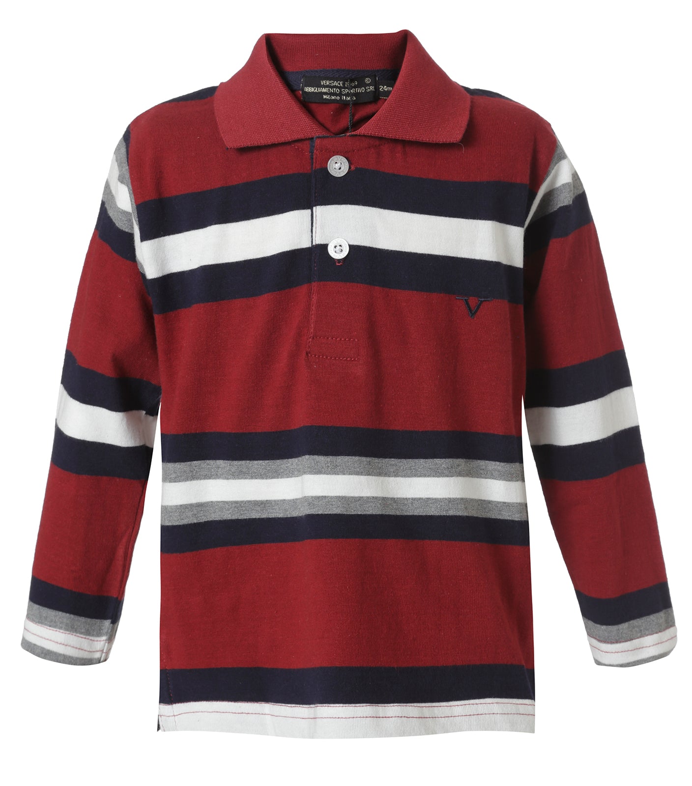 Polo Roja Rayada para Bebé