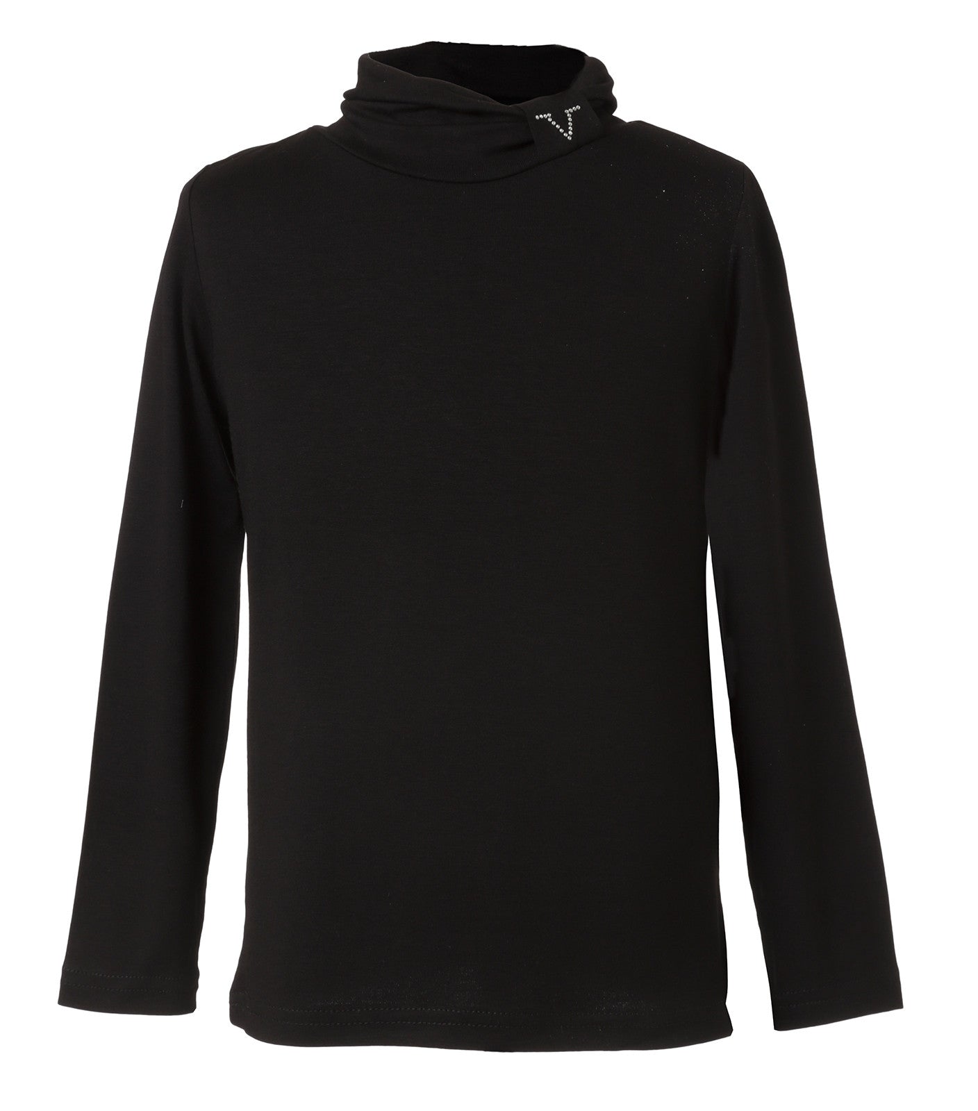 Blusa Cuello Alto Negra