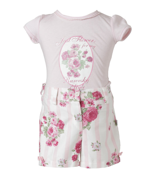 Set Shorts Rosas para Bebé