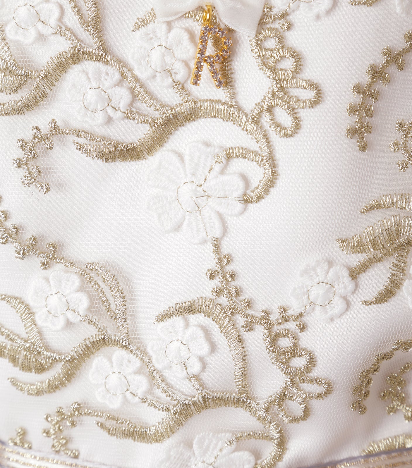 Vestido Tul y Jacquard Blanco